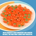 thumbnail image 3 of AURARMLET 20Pcs Mini Resin Persimmon and Orange Fake Fruit Ornaments for Office, Home, Party Decoration, 3 of 7