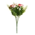 thumbnail image 1 of destyer 2pcs 5-Branch Artificial Flower Simulation Cloth Bouquet Home Wedding Plastic artificial Floral Decor, 1 of 7