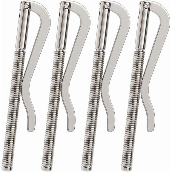 4Pcs 80MM Money Clip Insert Bar Replacement Silver Alloy Wallet Metal Money Clips Spring Credit Card Cash Holder Tools Spring Clamps for Bifold Leather Wallet Purse Men Women Supplies