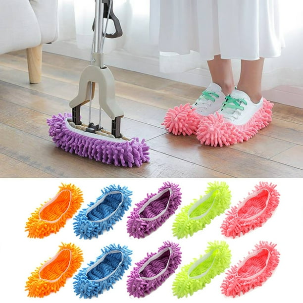Zapatos para fregona, 10 zapatillas de fregona para cabeza de fregona, cubierta de zapatos, zapatillas de fregona de aspecto llamativo