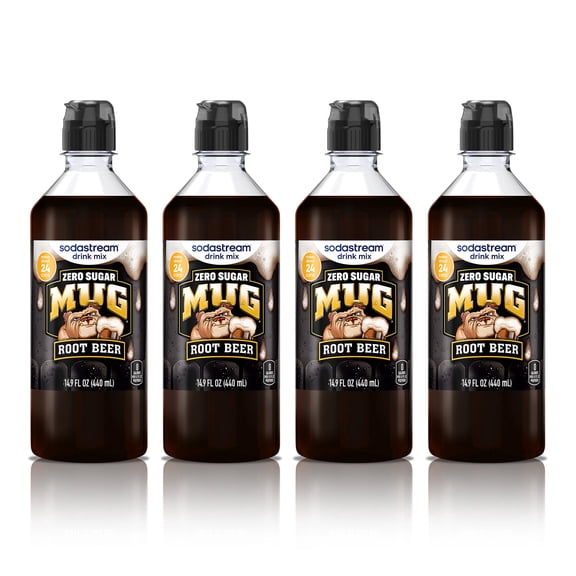 NEW sodastream Mug Zero Root Beer Drink Mix, 4pk