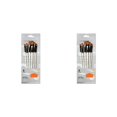 thumbnail image 1 of Pinceles para acuarela Cateissary 6 unids/set de diferentes formas pelo de nailon mango de madera, 1 of 6