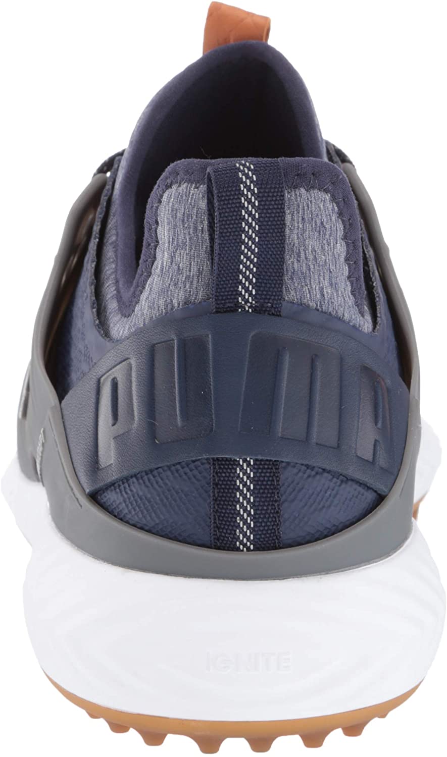 Puma IGNITE PWRADAPT Caged Golf Shoes Peacoat/PUMA Silver/Quiet Shade 8.5 Medium - image 3 of 7