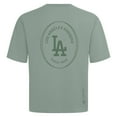 thumbnail image 3 of Men's Levelwear Green Los Angeles Dodgers Register Oversized Luxe Signature Knit T-Shirt, 3 of 3