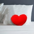 thumbnail image 6 of YIMWNYI Heart Shaped Decorative Pillow, Soft Rose Velvet Cushion, Skin-Friendly, Machine Washable, Perfect for Sofa, Bed, Kids Room, Office & Car, 6 of 6