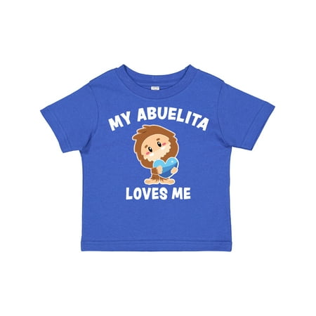 

Inktastic Cute Bigfoot My Abuelita Loves Me Gift Toddler Boy Girl T-Shirt