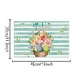 thumbnail image 5 of nvzhuang Easter Placemats Bunny Egg Wreath Placemat for Kitchen Dinner Holiday Party Decor, 5 of 5