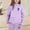 Purple, variant on Girls Boys 2 Piece Tracksuit Athletic Sweatsuits Sets Hooded Sweatshirt and Jogger Sweatpants Clothing Casual Sets (Purple,8-9 Years)