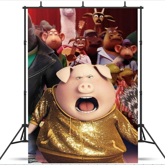 Sing Movie Post school Wall Decor Birthday Banner Backdrop Background Party Supplies Taspestry