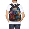 thumbnail image 4 of Fotbe Forest Koala Mochila para Hombre y Mujer - Tela Oxford 600D Resistente - Mochila Impermeable de Gran Capacidad para Escuela, Viajes y Senderismo, 4 of 6