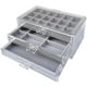 thumbnail image 1 of Caja de almacenamiento de joyas gris, 1 of 6