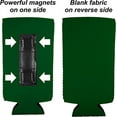thumbnail image 2 of Blank Magnetic Neoprene Slim Can Coolie (Kelly Green, 4 Pack), 2 of 6