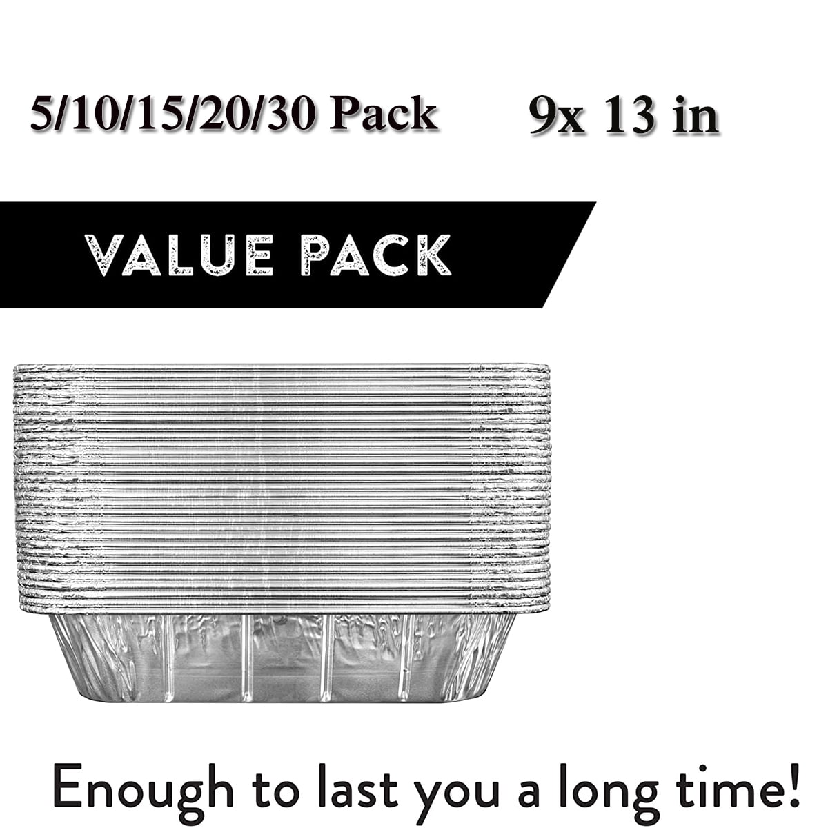 9x13 Aluminum Disposable Foil Pans HEAVY DUTY Half Size Steam Table