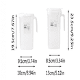thumbnail image 4 of Storage Containers Refrigerator Cold Water Jug Large Capacity Fruit Tea Chilled Jug High Temperature Boiled Water Beverage Pitcher, 4 of 9