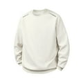 thumbnail image 2 of Stamzod Men's Crewneck Sweatshirt Solid Color Long Sleeve Pullover Tops Casual Oversized Sweatshirts for Men White-2 XXL, 2 of 3