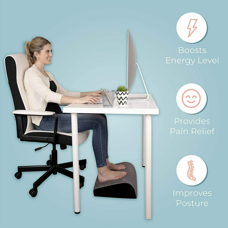 Foot Stool Under Desk, Foot Rest Under Desk for Office Use Adjustable  Footrest Office Foot Stool with Wheels Ergonomic Under Desk Foot Stand for  Home