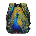 thumbnail image 4 of Balery Peacocks Mochila Escolar Impresa, Mochila Ligera para Viajes Casual, Mochila Duradera y Cómoda Multifuncional, Mochila para Laptop-One Size, 4 of 5
