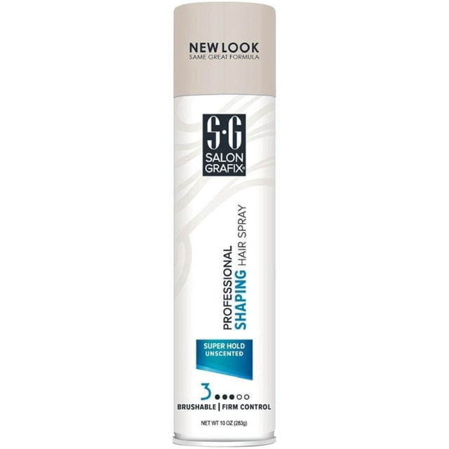 Spray para el cabello Salon Grafix Super Hold sin perfume, 300 ml (paquete de 2)
