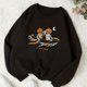 thumbnail image 1 of Sudadera Con Estampado De Calavera De Calabaza, Sudadera Informal De Manga Larga Con Cuello Redondo, Ropa De Mujer, 1 of 4