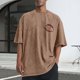 thumbnail image 1 of Tops para hombre, blusas y camisas de cuello redondo y manga corta para hombre, camisetas deportivas informales con estampado desgastado para hombre, blusas de cuello redondo y manga corta para hombre, 1 of 5