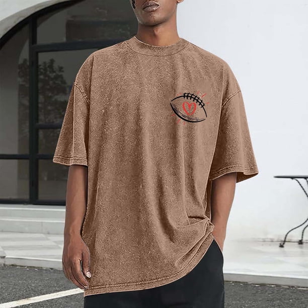 Tops para hombre, blusas y camisas de cuello redondo y manga corta para hombre, camisetas deportivas informales con estampado desgastado para hombre, blusas de cuello redondo y manga corta para hombre