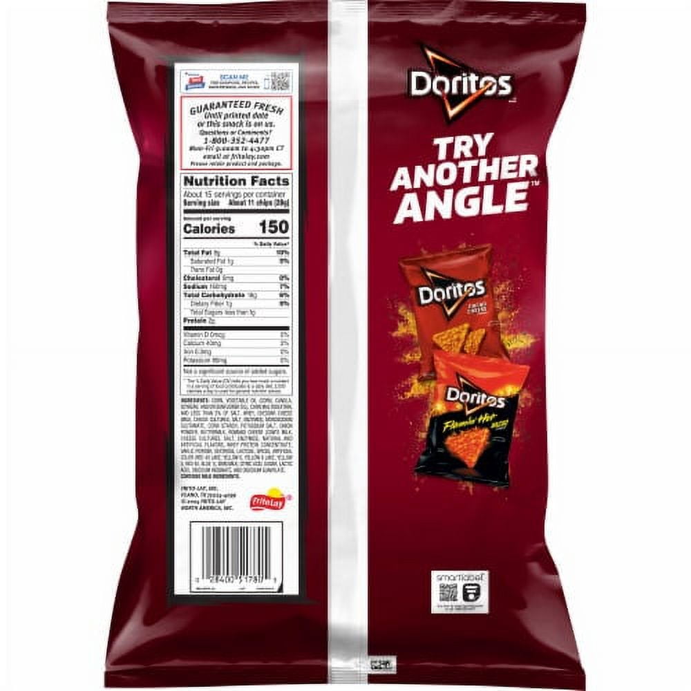 Pack of 2 - Doritos Spicy Nacho Tortilla Party Size Chips 14.5 oz