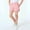 Light Pink, variant on Girls High Waist Loose Fit Sport Shorts, Elastic Drawstring Running Shorts with Pockets for Kids, Summer Cotton Yoga Shorts and Athletic Wear, Multi Color Available Light Blue 100