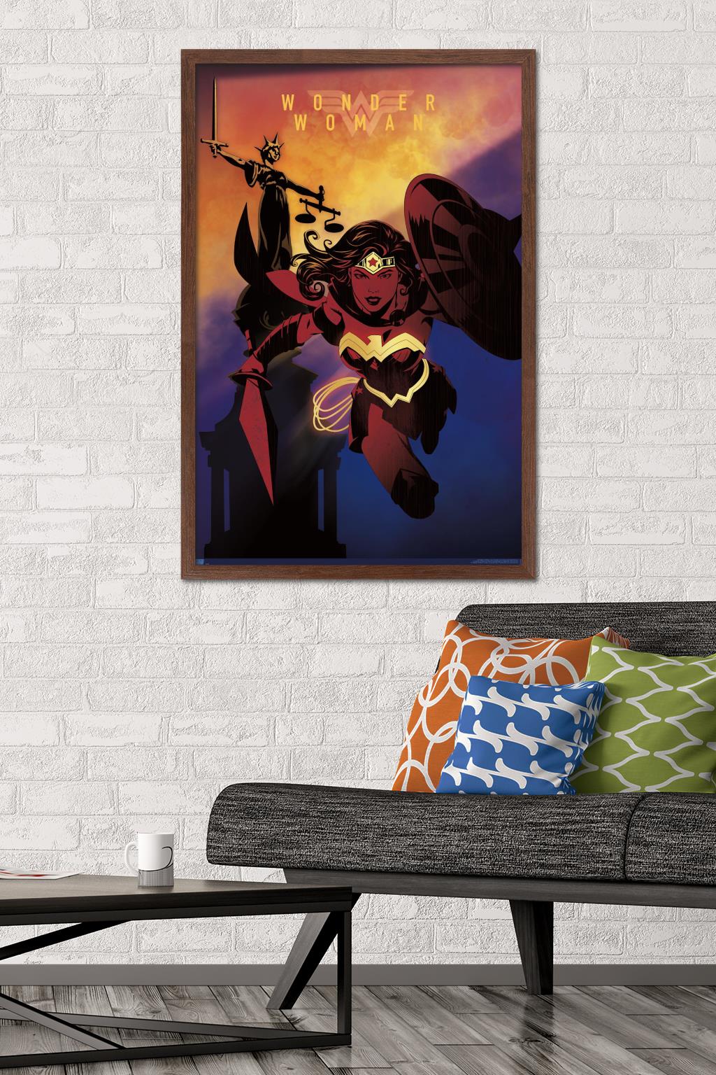 DC Comics: Dark Artistic - Wonder Woman Wall Poster, 22.375" x 34" Framed