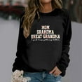 thumbnail image 3 of Womens Great Grandma Sweatshirt Crewneck Casual Pullover Tops Fall Loose Comfy Long Sleeve Pullover Mama Sweatshirt, 3 of 4