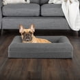 thumbnail image 7 of PETMAKER Dog Bed with Bolster, Nonslip Bottom, and Washable Cover (Gray), 7 of 7