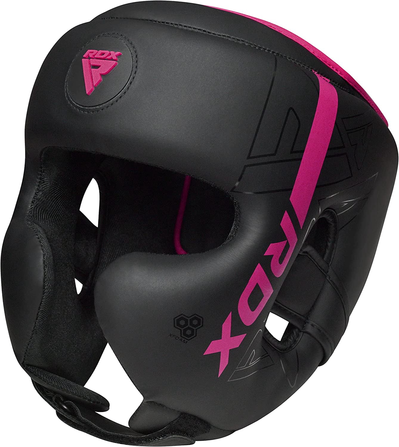 RDX Headgear for Boxing, MMA Training, Adjustable Padded KARA Head Gear for Cheeks, Forehead and Ear Protection, Muay Thai Headgear, Kickboxing, Sparring, Martial Arts, Karate, Taekwondo Helmet