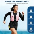 thumbnail image 4 of Running Hydration Vest,Lightweight Reflective Sports Vest with Water Bottle & Phone Pockets,Adjustable Chest Strap for Marathon, Hiking, Cycling, Men Women, 4 of 7