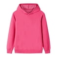 thumbnail image 4 of UDAUDU Hoodies for Teen Girls Boys Trendy 2026 Long Sleeve Causal Pullover Tops Fall Winter Cute Hooded Sweatshirt Tween Girl Clothes Hot Pink 9-10 Years, 4 of 6