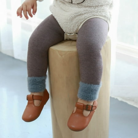 

Tejiojio Girls and Toddlers Soft Cotton Clearance Winter Baby Kids Girls Thickened Lined warmth Fleece Long Pants Leggings