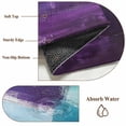 thumbnail image 6 of 6'x9' Area Rugs, Turquoise Purple Indoor Outdoor Area Rug for Living Room Bedroom, Modern Oil Painting Abstract Geometric Washable Bathroom Rugs Kitchen Floor Carpet Mats Home Decor Aesthetic, 6 of 8