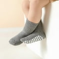 thumbnail image 2 of Toddler Non Slip Crew Socks Anti Skid for Baby Little Boys Girls Kids, 2 of 7