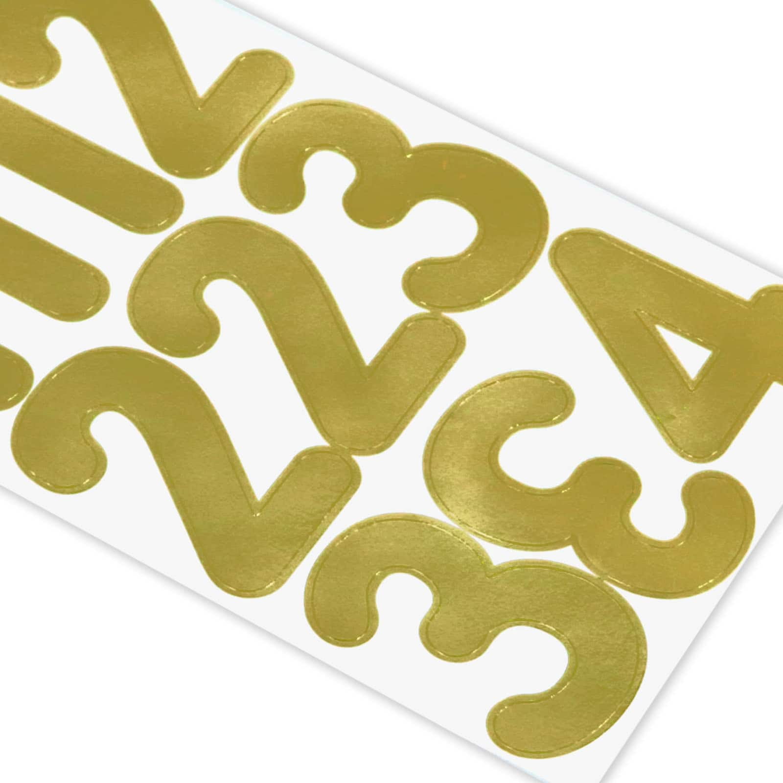 Recollections Gold Foil Rounded Number Stickers, 12 Pack