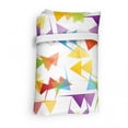 thumbnail image 4 of Colorful Fabric Shopping Tote, Various Toned Flags in Triangle Shapes Geometric Birthday Graphic Art Print, Portable and Foldable Bag to Keep in Pocket Bag Purse & Car, Multicolor, by Ambesonne, 4 of 4