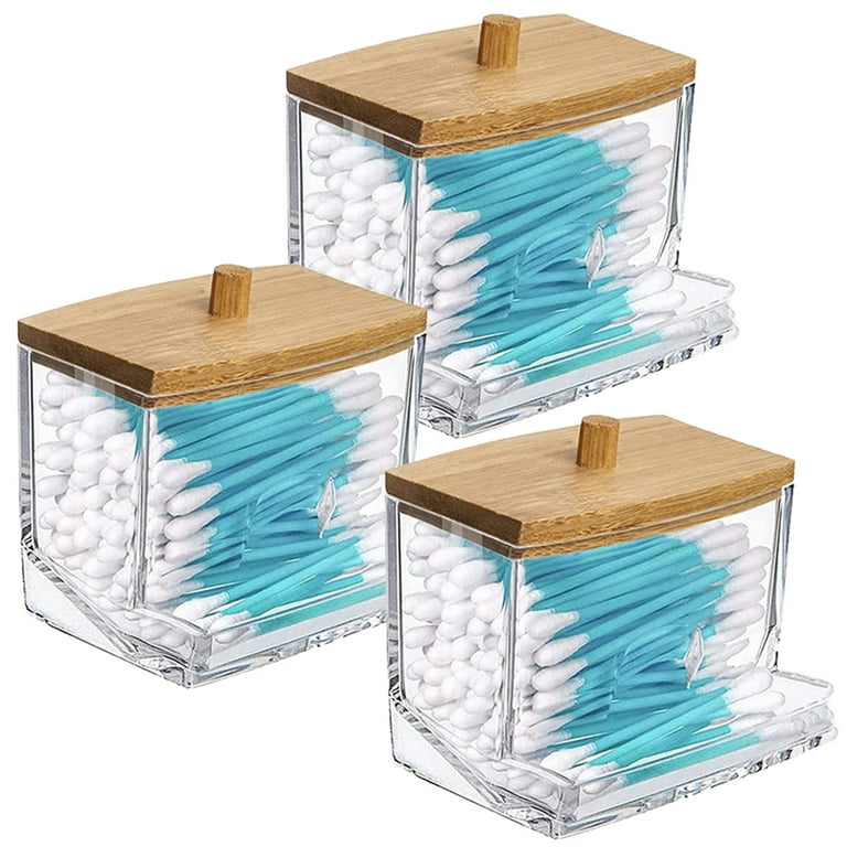 Portable Transparent Food Storage Container With Bamboo Lids And