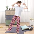 thumbnail image 5 of Boy's Pajama Pants Boys' Long Sleep Pants Children's Pajama Pants Loose Fitting Pajama Pants are Convenient to Put on and Take off XL Yellow Leopard Print, 5 of 9