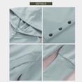 thumbnail image 5 of Sidefeel Women Button V Neck Hoodies Casual Oversized Pullover Sweatshirt Henley Hooded Tops with Pockets S-2XL, 5 of 11