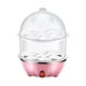 thumbnail image 2 of Cocina y vaporizadora de huevos de doble capa - 350W de acero inoxidable con plástico PP, 110V para huevos, leche, calentamiento de alimentos y comidas para bebés - 15x15x22cm, 2 of 3