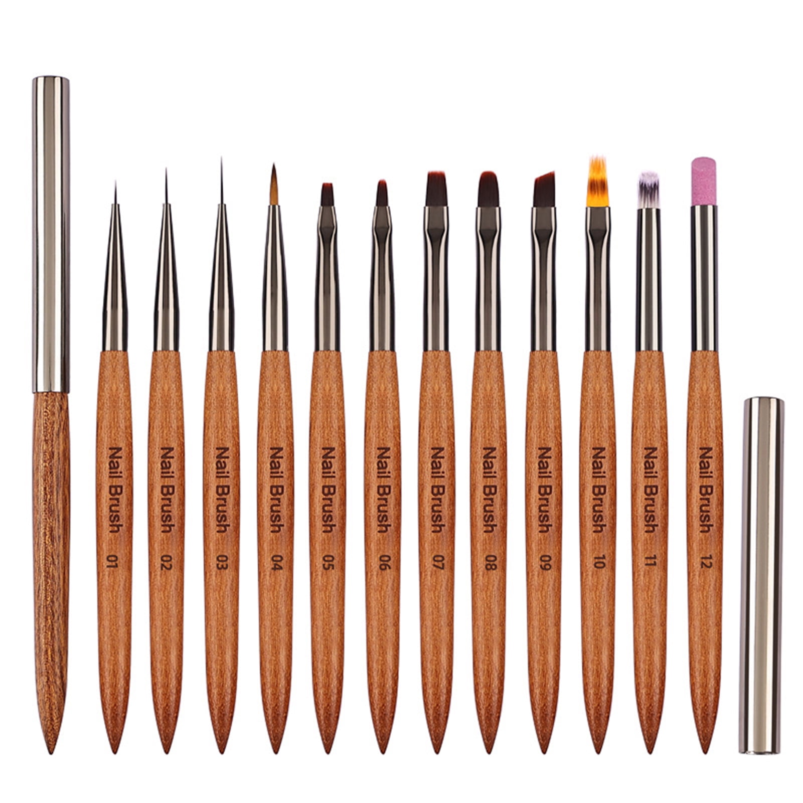 dianhelloya Nail Art Tools Manicure Pen Soft Bristles No Marking Non