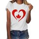 thumbnail image 5 of Camisas de Manga Corta para las Mujeres Impresión de Manga Corta Cuello Redondo, Camisa Casual de Poliéster para las Mujeres, Lavado de Manos, 5 of 8