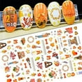 thumbnail image 2 of Full sheet of Autumn nail stickers for a beautiful Fall manicure nail art, 2 of 3