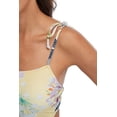 thumbnail image 5 of Women's One Piece Swimsuit Cut-Out Print High Waist Monokini Swimwear, 5 of 6