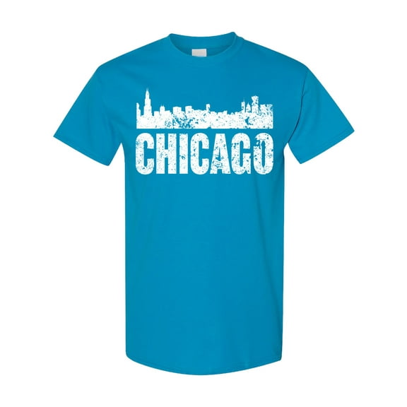 Inktastic Chicago Skyline Grunge T-Shirt