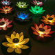 thumbnail image 4 of Luz solar de loto, luces de jardín decorativas de escritorio, suelo, patio, pasarela, paisaje, luz LED de loto, 4 of 5
