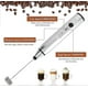 thumbnail image 4 of Electric Milk Frother Handheld Foam Maker Usb Egg Beater Rechargeable Drink Mixer With 3 Speeds Silver, 4 of 5