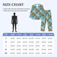 thumbnail image 4 of Honeii Sunflowers Pattern Mens Pajamas Set,2pcs Men's Lounge Long Sleeve Sleep Shirt and Pajama Bottoms Sleepwear Set,Mens Pjs Sets-X-Large, 4 of 7